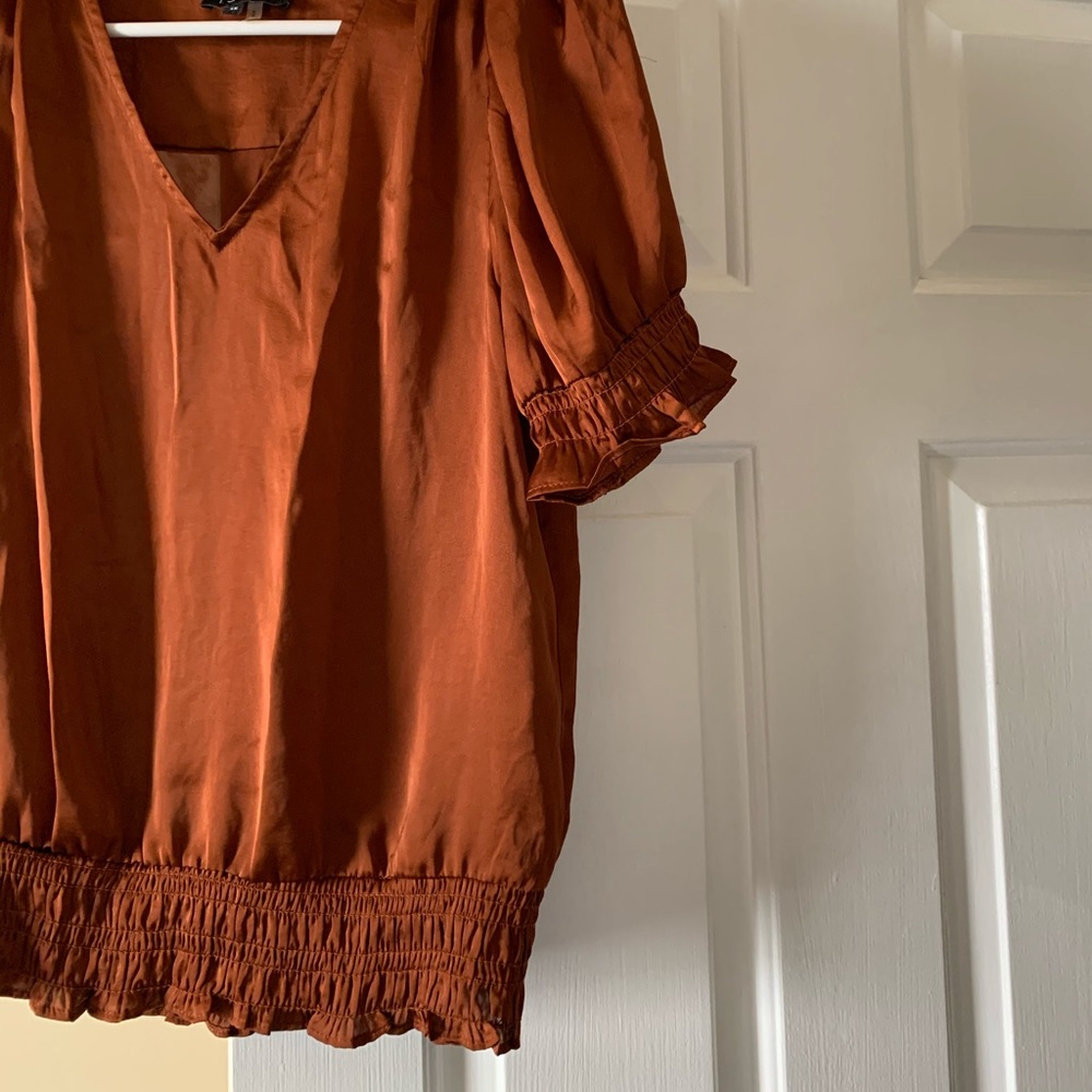 1. State Faux Silk Blouse, size XS - Picture 6 of 7